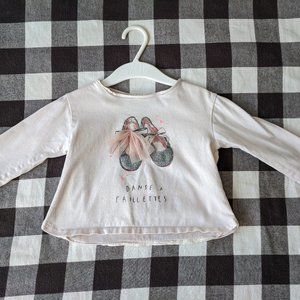 ZARA baby girl ballet shirt